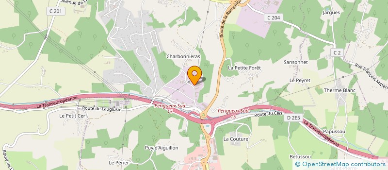 localisation de l'entreprise ASSOCIATION CEPES DU PERIGORD  COULOUNIEIX-CHAMIERS