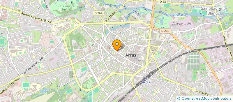 localisation de l'entreprise ASSOCIATION CERCLE ARCHEOLOGIQUE à ARRAS