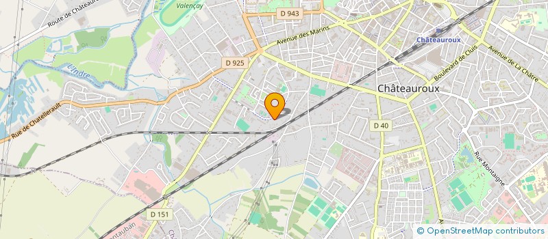 localisation de l'entreprise ASSOCIATION CERCLE EPEE CHATEAUROUX à CHATEAUROUX