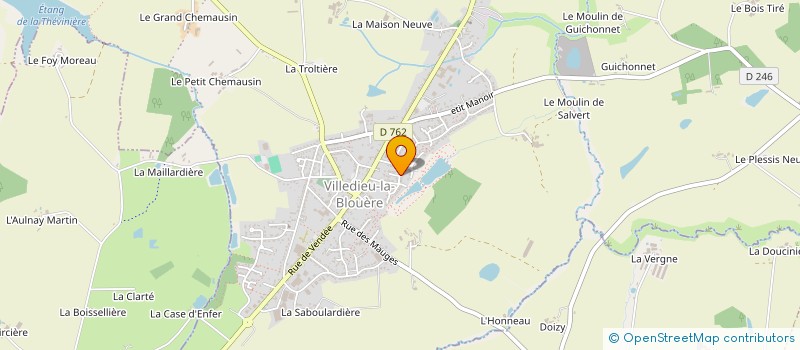 localisation de l'entreprise ASSOCIATION CERCLE NOTRE DAME à MONTREVAULT-SUR-EVRE