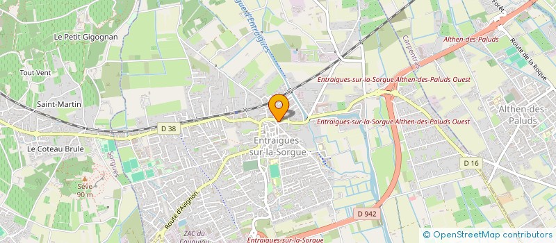 localisation de l'entreprise ASSOCIATION CERCLE REPUBLICAIN  ENTRAIGUES-SUR-LA-SORGUE