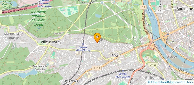 localisation de l'entreprise ASSOCIATION CERCLE TISSIER AIKIDO CT  SEVRES