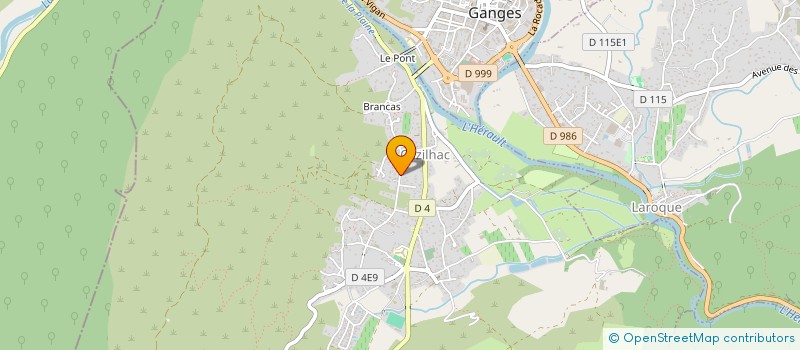 localisation de l'entreprise ASSOCIATION CEVENNES DANSE  GANGES