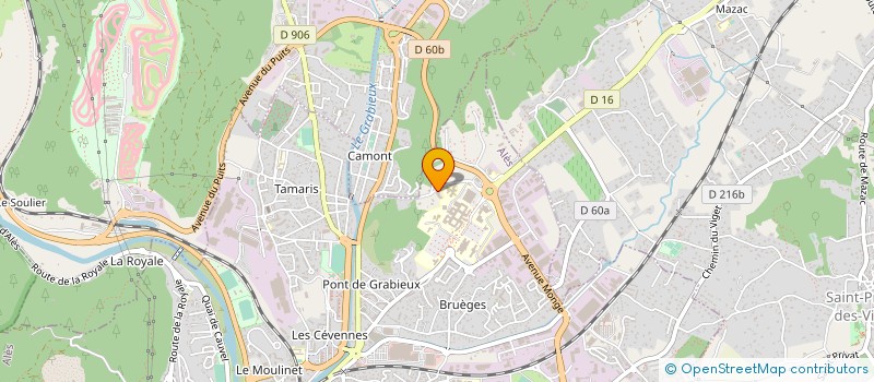 localisation de l'entreprise ASSOCIATION CEVENOLE DES DIALYSES ET GREFFES  ALES