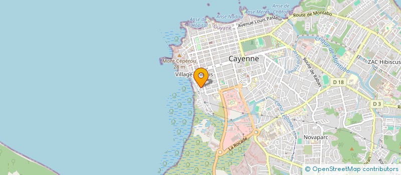 localisation de l'entreprise ASSOCIATION CF A'CTIONS  CAYENNE