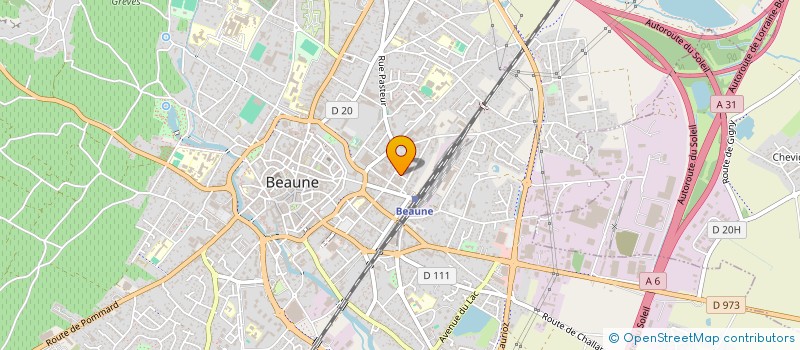 localisation de l'entreprise ASSOCIATION CGL JACQUES VINCENT à BEAUNE