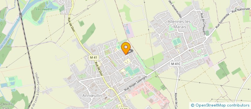 localisation de l'entreprise ASSOCIATION CH'TI TAM-TAM  ANNULLIN