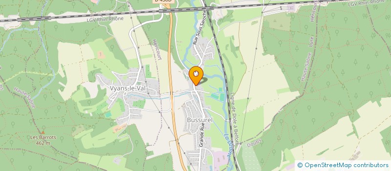 localisation de l'entreprise ASSOCIATION CHAGEY LUZE ANIMATIONS CULTURE ENTRAIDE  CHAGEY