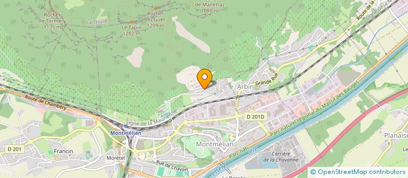 localisation de l'entreprise ASSOCIATION CHAHIMA94G BMX  MONTMELIAN