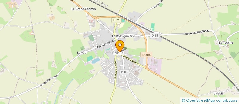 localisation de l'entreprise ASSOCIATION CHAHUT DANSE  CONLIE