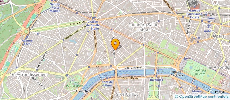 localisation de l'entreprise ASSOCIATION CHAILLOT GALLIERA  PARIS