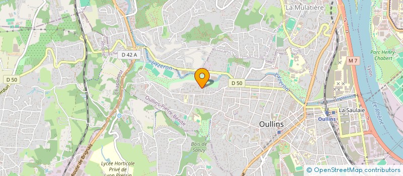 localisation de l'entreprise ASSOCIATION CHAINE DE LA FRATERNITE  OULLINS-PIERRE-BENITE