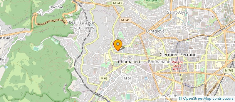 localisation de l'entreprise ASSOCIATION CHAM'PLAY 63 à CHAMALIERES