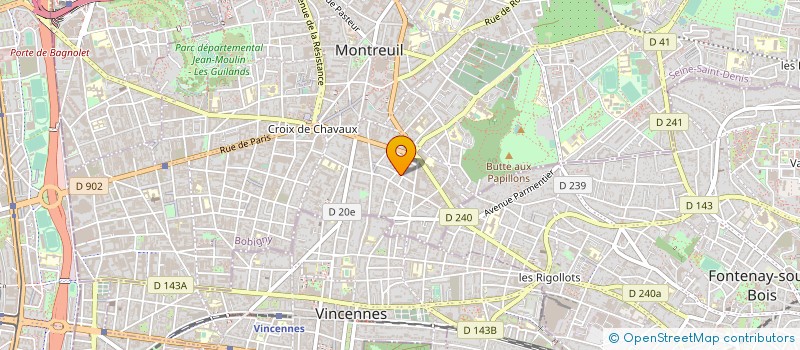 localisation de l'entreprise ASSOCIATION CHAMBOUL'TOUT à MONTREUIL
