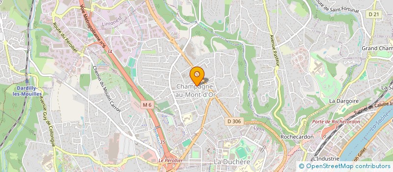 localisation de l'entreprise ASSOCIATION CHAMPAGNE TENNIS à CHAMPAGNE-AU-MONT-D OR