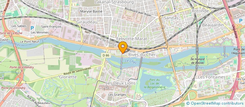 localisation de l'entreprise ASSOCIATION CHANCE ET PROTECTION POUR TOUTES  TOURS