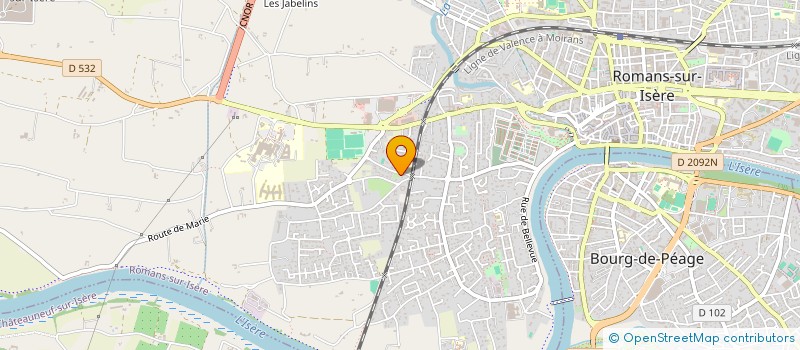 localisation de l'entreprise ASSOCIATION CHANDRA-GAIA  ROMANS-SUR-ISERE