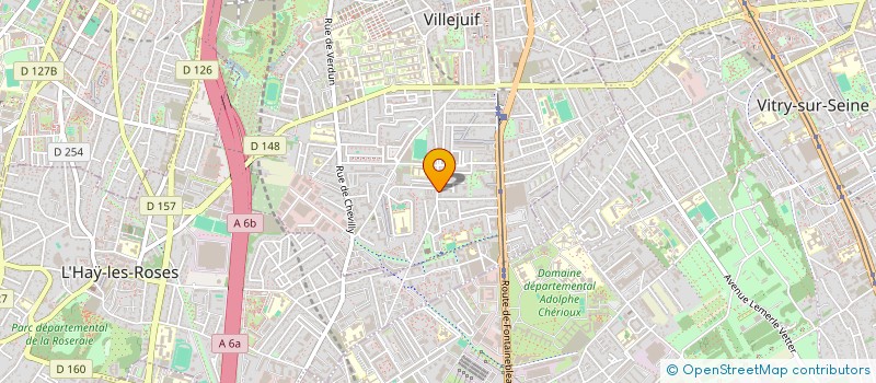 localisation de l'entreprise ASSOCIATION  CHANT LIBRE à VILLEJUIF