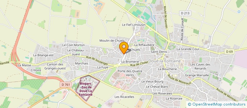 localisation de l'entreprise ASSOCIATION CHANTEMERLE DE BAGNEUX - SAUMUR à DOUE-EN-ANJOU