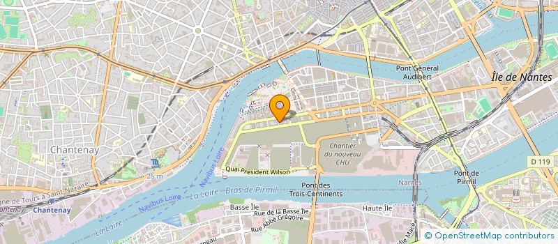 localisation de l'entreprise ASSOCIATION CHANTIERS-ECOLES POUR LA PROMOTION DES METIERS DU BATIMENT DANS LES PAYS DE LA LOIRE à NANTES