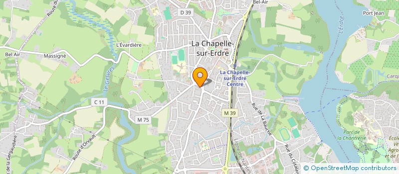 localisation de l'entreprise ASSOCIATION CHAPELAINE DE TWIRLING BATON  LA CHAPELLE-SUR-ERDRE