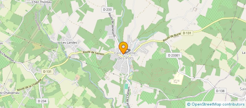 localisation de l'entreprise ASSOCIATION CHAPELAINE OM YOGA  LA CHAPELLE-DES-POTS