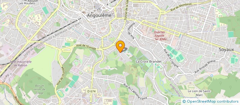 localisation de l'entreprise ASSOCIATION CHAPITO à ANGOULEME