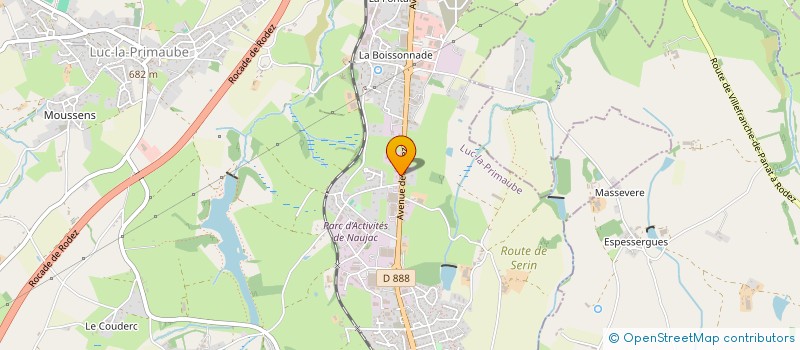 localisation de l'entreprise ASSOCIATION CHAPPERLIPOPETS  LUC-LA-PRIMAUBE