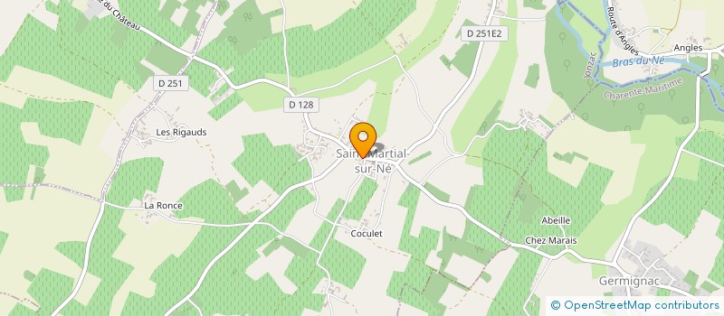 localisation de l'entreprise ASSOCIATION CHARENT'SON  SAINT-MARTIAL-SUR-NE