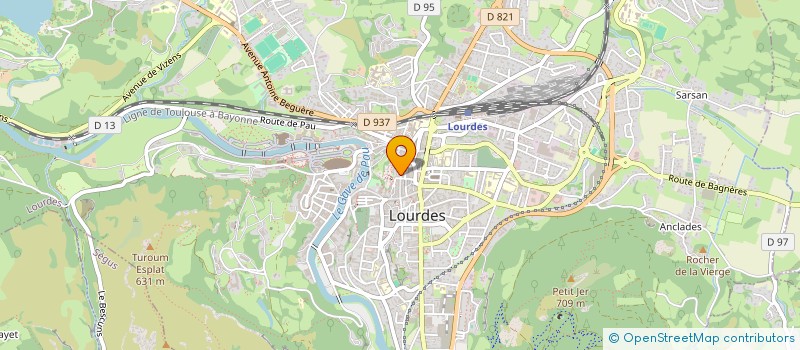 localisation de l'entreprise ASSOCIATION CHARITE AVANT TOUT à LOURDES
