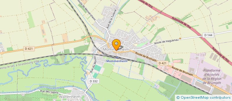 localisation de l'entreprise ASSOCIATION CHARITE DE ST ULRICH DE WITTERSHEIM  WITTERSHEIM