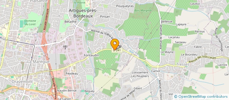 localisation de l'entreprise ASSOCIATION CHARITE ESPOIR VIE (ACEV) à ARTIGUES-PRES-BORDEAUX