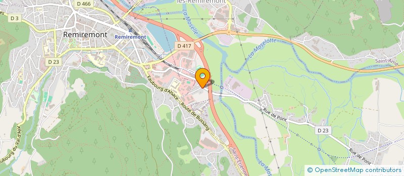 localisation de l'entreprise ASSOCIATION CHARLET THEATRE  REMIREMONT