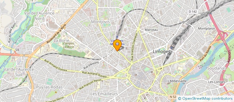 localisation de l'entreprise ASSOCIATION CHARLITO à LIMOGES