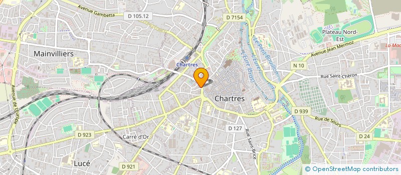 localisation de l'entreprise ASSOCIATION CHARTRES ODONTO-MEDICALE à CHARTRES