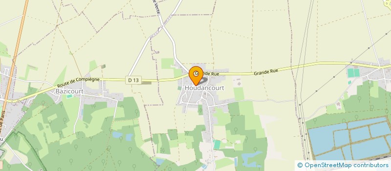 localisation de l'entreprise ASSOCIATION CHASSE ET PECHE DU MARAIS COMMUNAL DE HOUDANCOURT  HOUDANCOURT