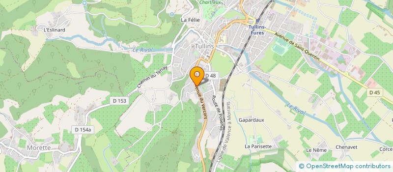 localisation de l'entreprise ASSOCIATION CHASSE MUEHLBERG à TULLINS