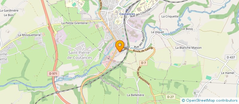 localisation de l'entreprise ASSOCIATION CHAT D'ICI 50  COUTANCES