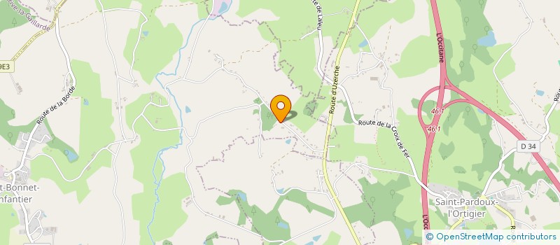 localisation de l'entreprise ASSOCIATION  CHATEAU D ACCUEIL   COEUR D OR  SAINT-BONNET-L'ENFANTIER