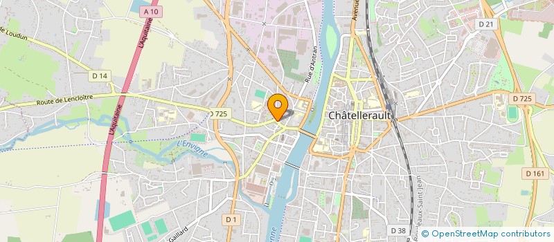 localisation de l'entreprise ASSOCIATION CHATELLERAUDAIS COMMERCE ET TERRITOIRES à CHATELLERAULT