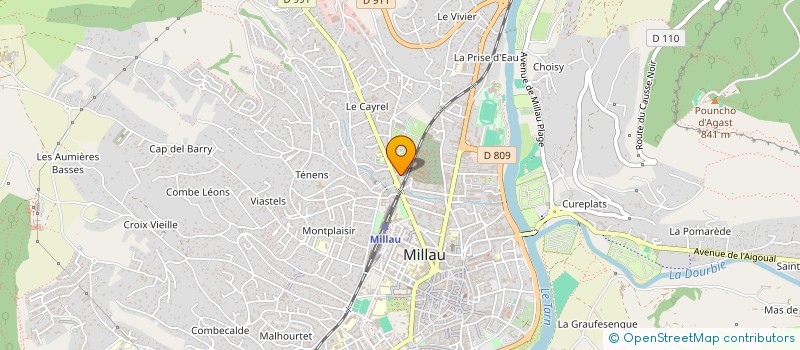 localisation de l'entreprise ASSOCIATION CHAUFFAGE FIOUL 12 à MILLAU