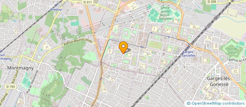 localisation de l'entreprise ASSOCIATION CHAURE CHLOMO à SARCELLES