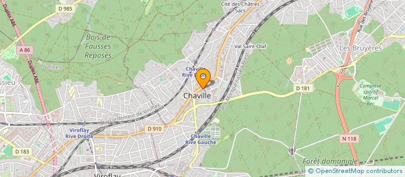 localisation de l'entreprise ASSOCIATION CHAVILLOISE D'EDUCATION POPULAIRE à CHAVILLE