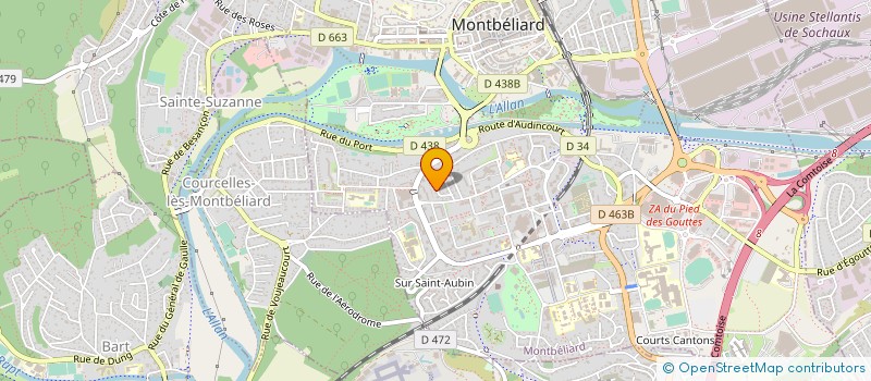 localisation de l'entreprise ASSOCIATION CHEER DANCE MONTBELIARD  MONTBELIARD