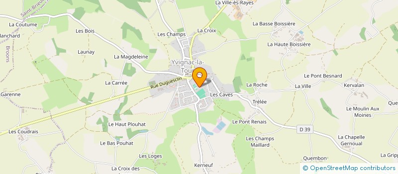 localisation de l'entreprise ASSOCIATION CHEFS DE FAMILLE  YVIGNAC-LA-TOUR