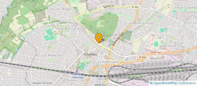 localisation de l'entreprise ASSOCIATION CHELLES - GRIMPE à CHELLES