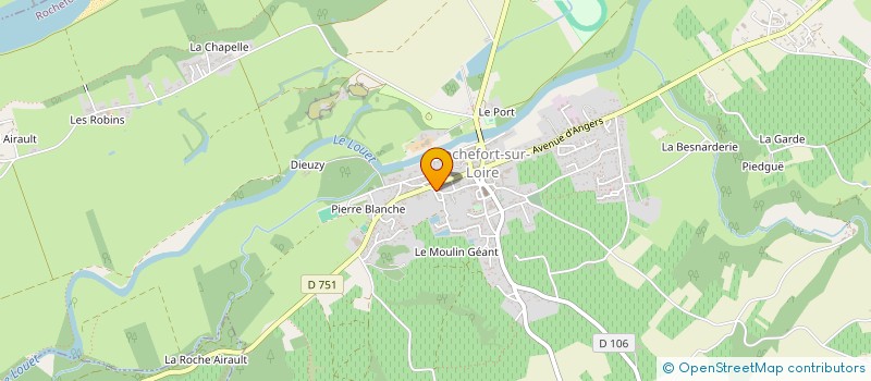 localisation de l'entreprise ASSOCIATION CHEMIN DE FAIRE EN ANJOU  ROCHEFORT-SUR-LOIRE