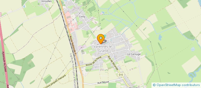 localisation de l'entreprise ASSOCIATION CHEMIN DES ECOLIERS VARNOIS  VARENNES-LE-GRAND