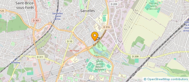 localisation de l'entreprise ASSOCIATION CHERETTE EN ACTION à SARCELLES