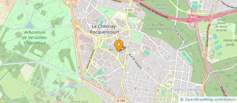 localisation de l'entreprise ASSOCIATION CHESNAYSIENNE DE QI GONG  LE CHESNAY-ROCQUENCOURT